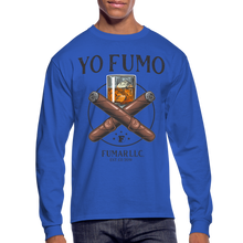 Load image into Gallery viewer, Yo Fumo Men&#39;s Long Sleeve T-Shirt - royal blue