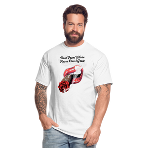 Smoking Rose Tall T-Shirt - white
