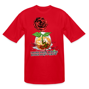 Concrete Rose Tall T-Shirt - red