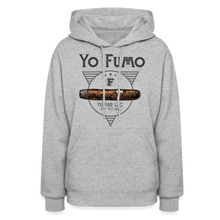 Load image into Gallery viewer, Ladies Fumo Star Hoodie - heather gray