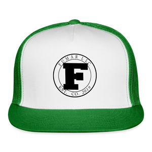 Fumar Trucker Hat - white/kelly green