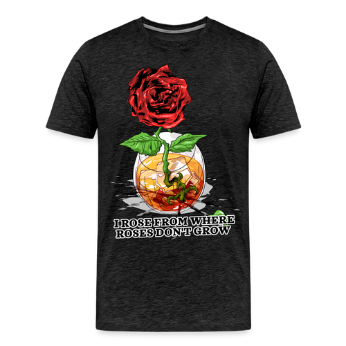 Concrete Rose Men's T-Shirt - charcoal grey