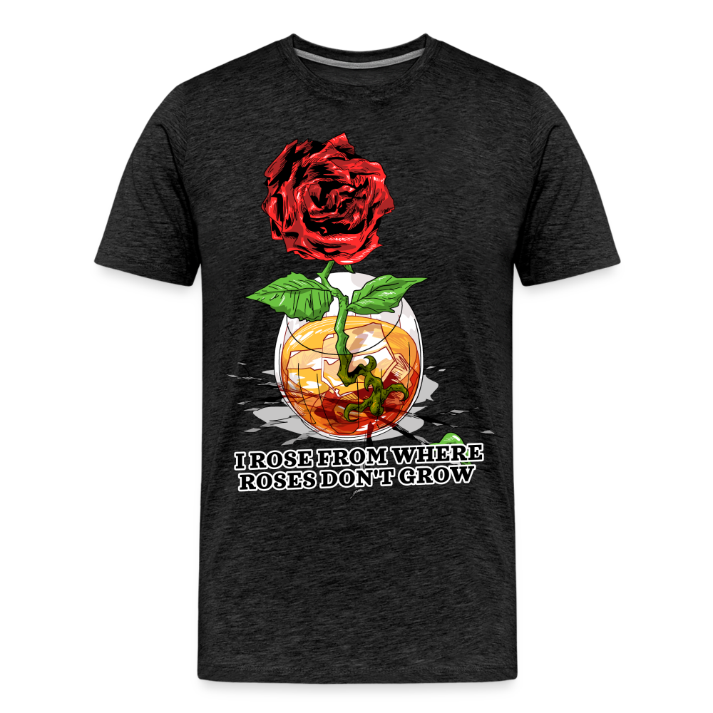 Concrete Rose Men's T-Shirt - charcoal grey
