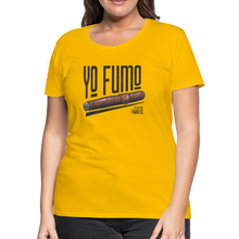 Load image into Gallery viewer, Ladies Yo Fumo T-Shirt - sun yellow