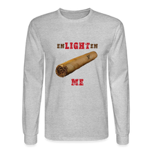 Load image into Gallery viewer, Enlighten Me Men&#39;s Long Sleeve T-Shirt - heather gray