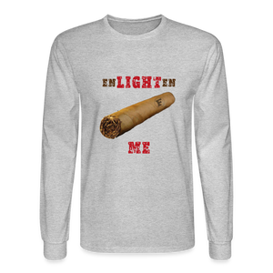 Enlighten Me Men's Long Sleeve T-Shirt - heather gray