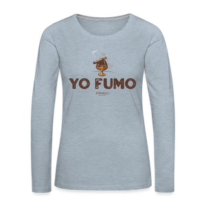 Yo Fumo Women's Premium Long Sleeve T-Shirt - heather ice blue