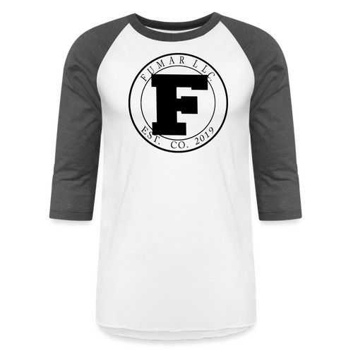 Fumar Baseball T-Shirt - white/charcoal