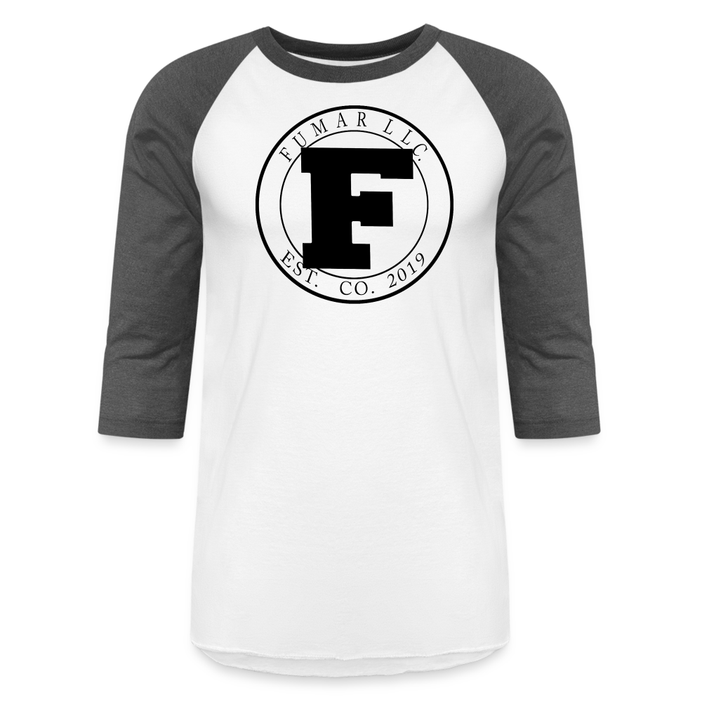 Fumar Baseball T-Shirt - white/charcoal