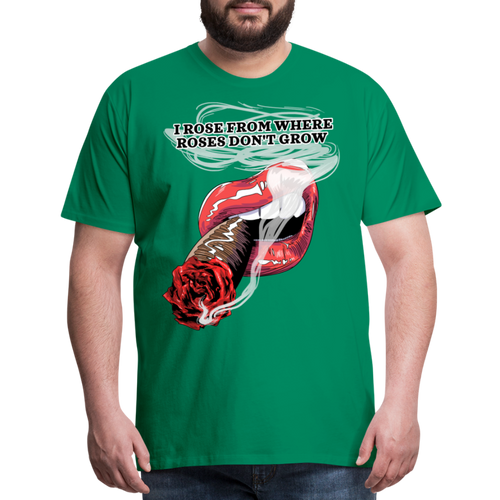 Smoking Rose Men's Premium T-Shirt - kelly green