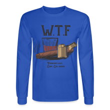 Load image into Gallery viewer, W.T.F Men&#39;s Long Sleeve T-Shirt - royal blue