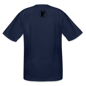 Concrete Rose and Cigar Tall T-Shirt - navy