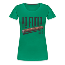 Load image into Gallery viewer, Ladies Yo Fumo T-Shirt - kelly green