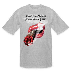 Smoking Rose Tall Men's T-Shirt - heather gray