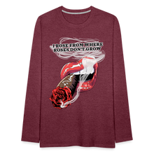 Load image into Gallery viewer, Smoking Rose Long Sleeve T-Shirt - heather burgundy