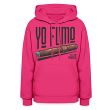Load image into Gallery viewer, Ladies Yo Fumo Hoodie - fuchsia