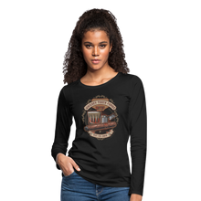 Load image into Gallery viewer, W.T.F Women&#39;s Premium Long Sleeve T-Shirt - black