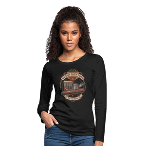 W.T.F Women's Premium Long Sleeve T-Shirt - black