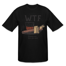 Load image into Gallery viewer, W.T.F Men&#39;s Tall T-Shirt - black