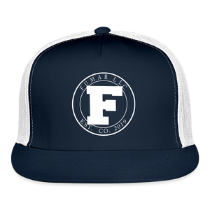 Fumar Trucker Hat - navy/white