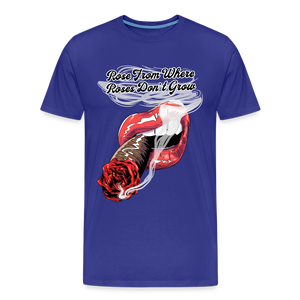 Smoking Rose T-Shirt - royal blue