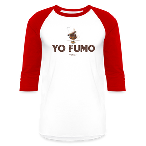 Yo Fumo Baseball T-Shirt - white/red