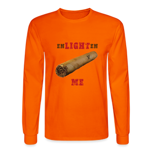 Enlighten Me Men's Long Sleeve T-Shirt - orange