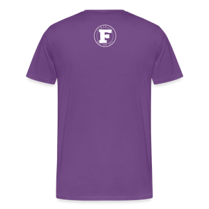 Concrete Rose and Cigar T-Shirt - purple