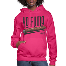 Load image into Gallery viewer, Ladies Yo Fumo Hoodie - fuchsia