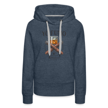 Load image into Gallery viewer, Ladies 2 Sticks Hoodie - heather denim
