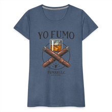 Load image into Gallery viewer, Ladies 2 Sticks T-Shirt - heather blue