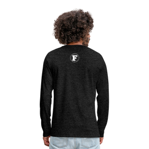 Concrete Rose Long Sleeve T-Shirt - charcoal grey