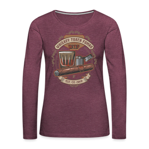 W.T.F Women's Premium Long Sleeve T-Shirt - heather burgundy
