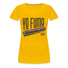 Load image into Gallery viewer, Ladies Yo Fumo T-Shirt - sun yellow