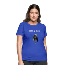 Load image into Gallery viewer, Like a Boss T-Shirt - royal blue