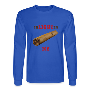 Enlighten Me Men's Long Sleeve T-Shirt - royal blue