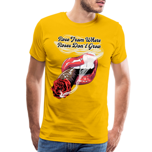 Smoking Rose T-Shirt - sun yellow
