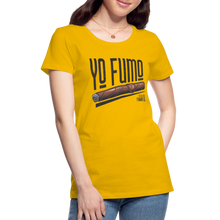 Load image into Gallery viewer, Ladies Yo Fumo T-Shirt - sun yellow