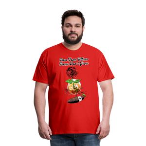 Concrete Rose T-Shirt - red