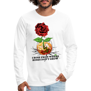 Concrete Rose Long Sleeve T-Shirt - white