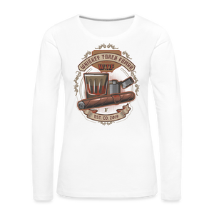 W.T.F Women's Premium Long Sleeve T-Shirt - white