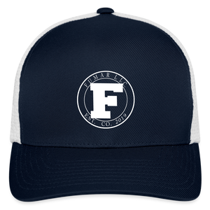 Fumar Flexfit Fitted Baseball Cap - navy/white