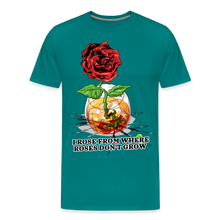 Load image into Gallery viewer, Concrete Rose Men&#39;s T-Shirt - teal
