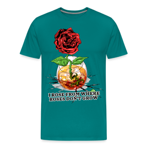 Concrete Rose Men's T-Shirt - teal