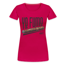 Load image into Gallery viewer, Ladies Yo Fumo T-Shirt - dark pink