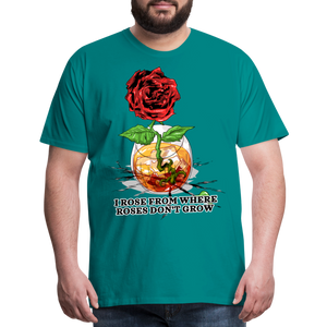 Concrete Rose Men's T-Shirt - teal