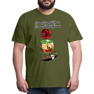 Concrete Rose T-Shirt - olive green