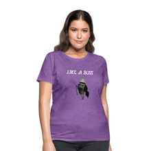 Load image into Gallery viewer, Like a Boss T-Shirt - purple heather