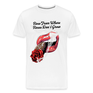 Smoking Rose T-Shirt - white