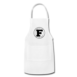 Black Fumar Logo on Adjustable Apron - white